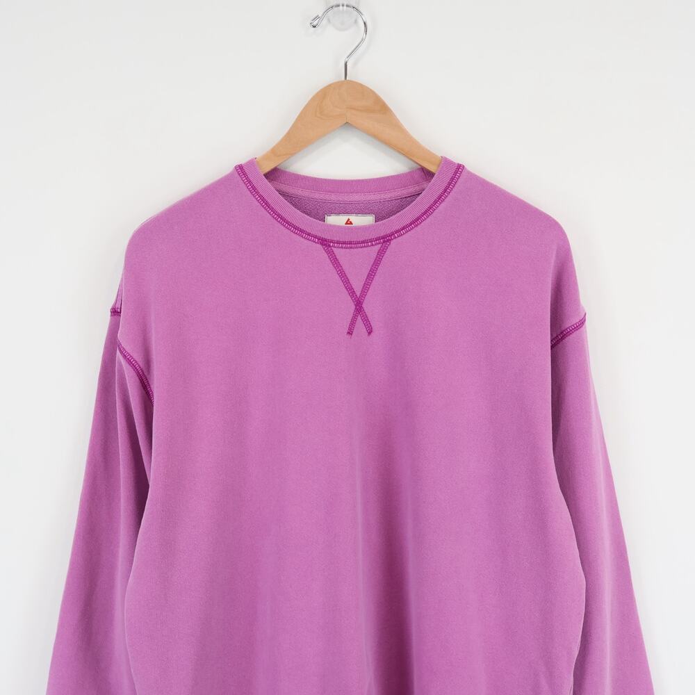 NWOT American Giant Women's Relaxed French Terry Crew Cattleya Orchid Medium - Picture 6 of 9
